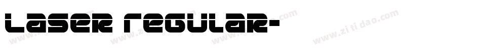 Laser Regular字体转换